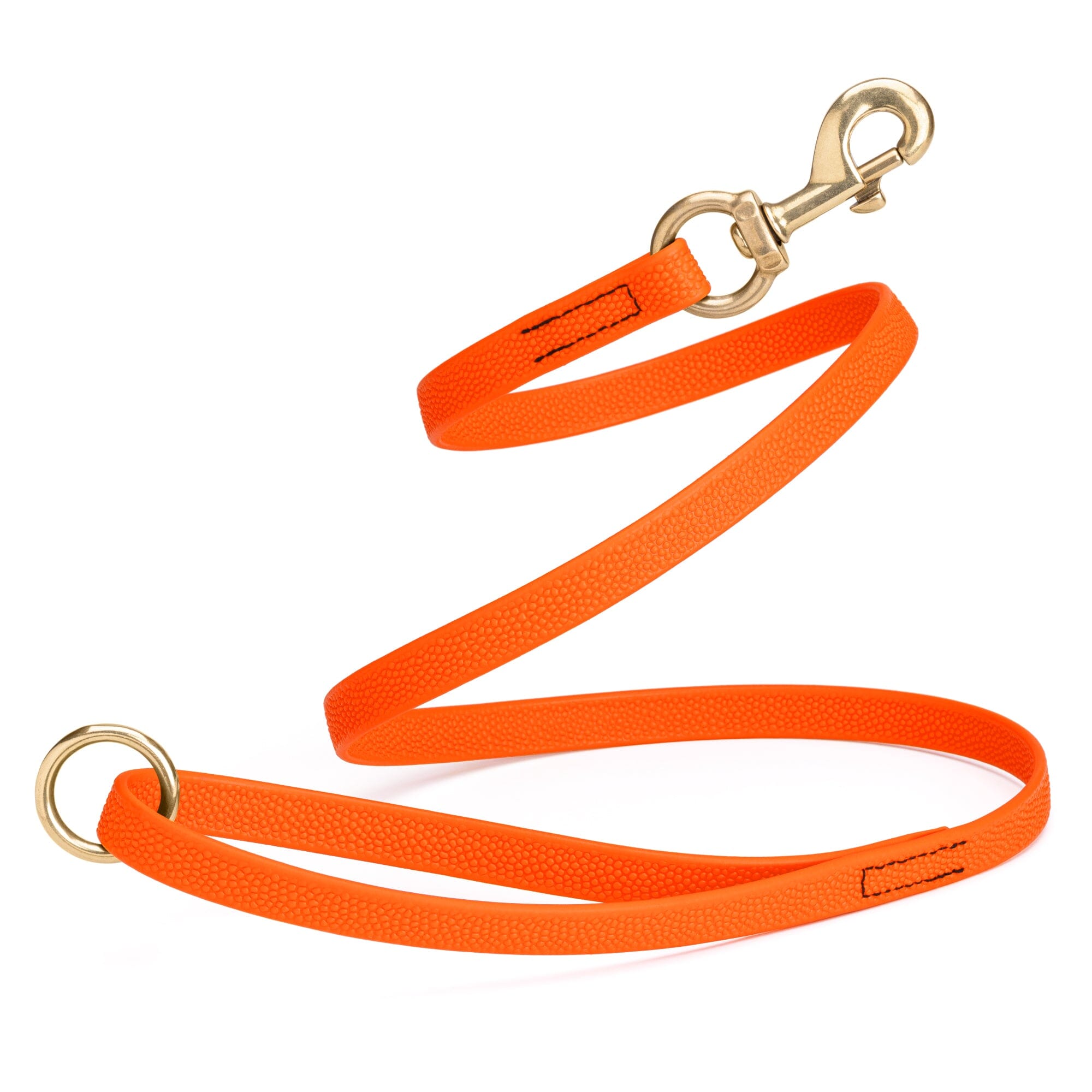 Viper Pebble Emboss BioThane Dog Leash with Solid Brass Hardware by Dogline