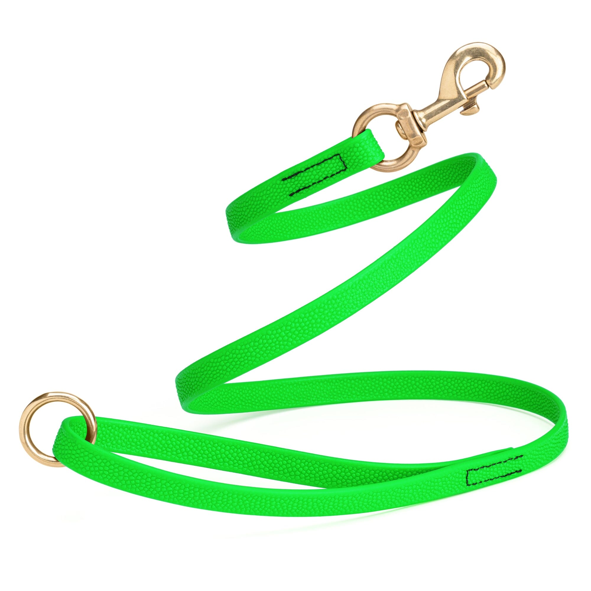 Viper Pebble Emboss BioThane Dog Leash with Solid Brass Hardware by Dogline