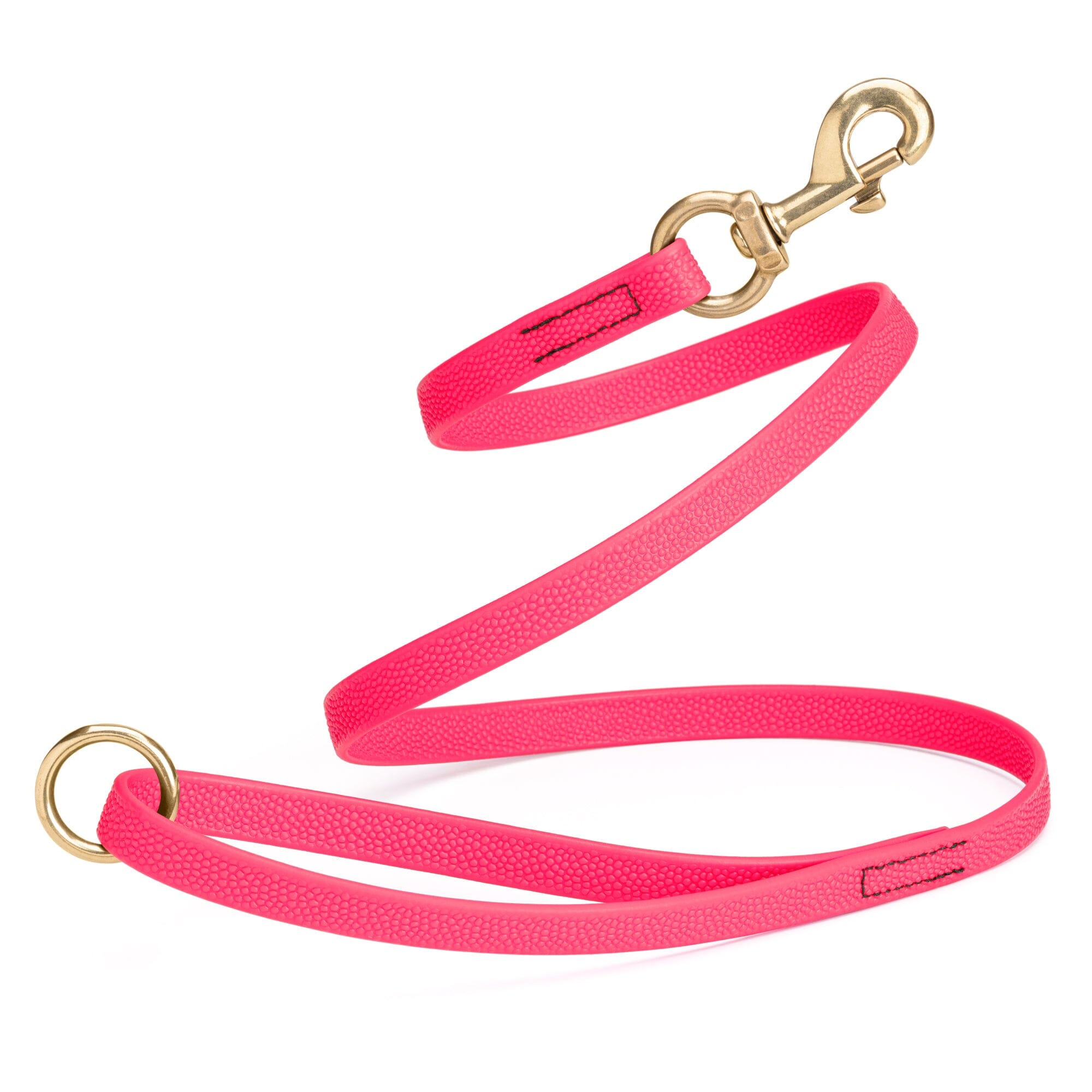 Viper Pebble Emboss BioThane Dog Leash with Solid Brass Hardware by Dogline