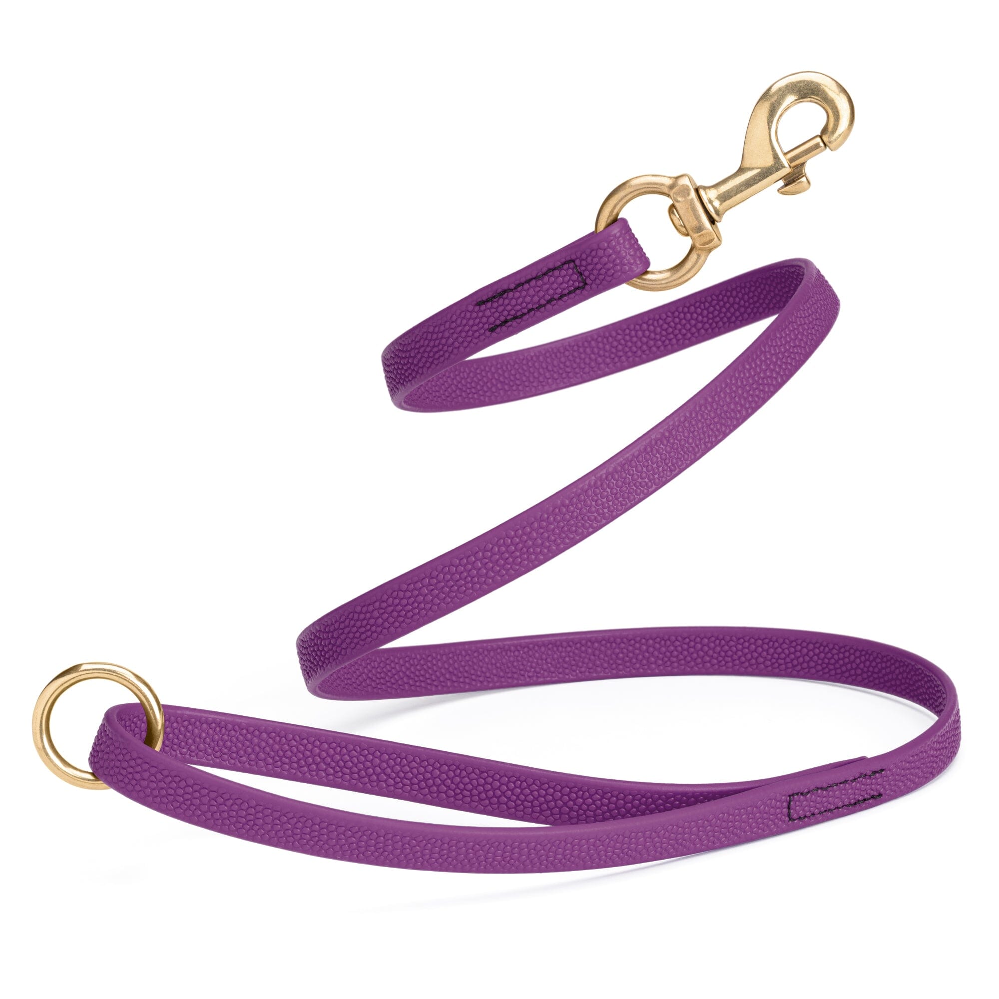 Viper Pebble Emboss BioThane Dog Leash with Solid Brass Hardware by Dogline