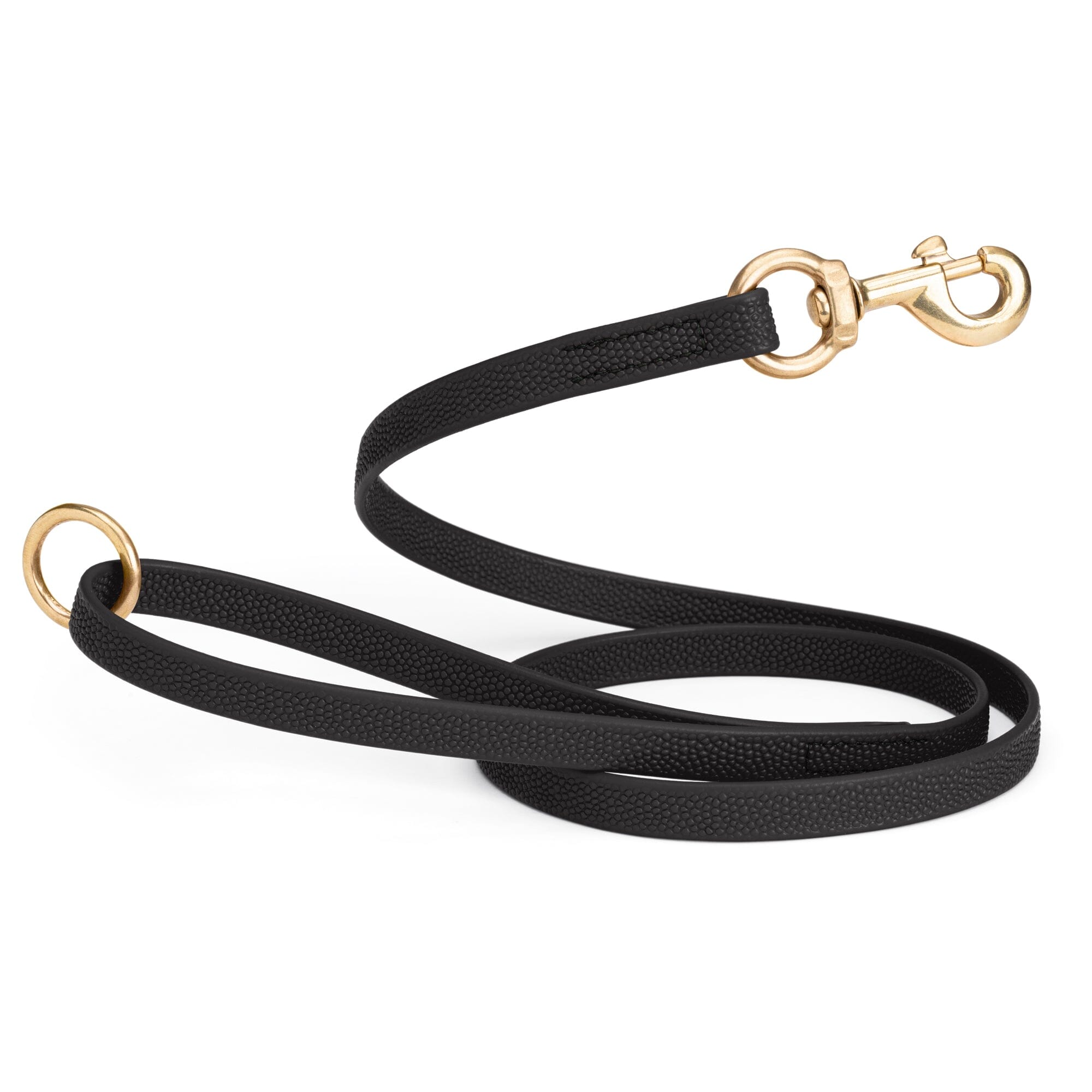 Viper Pebble Emboss BioThane Dog Leash with Solid Brass Hardware by Dogline