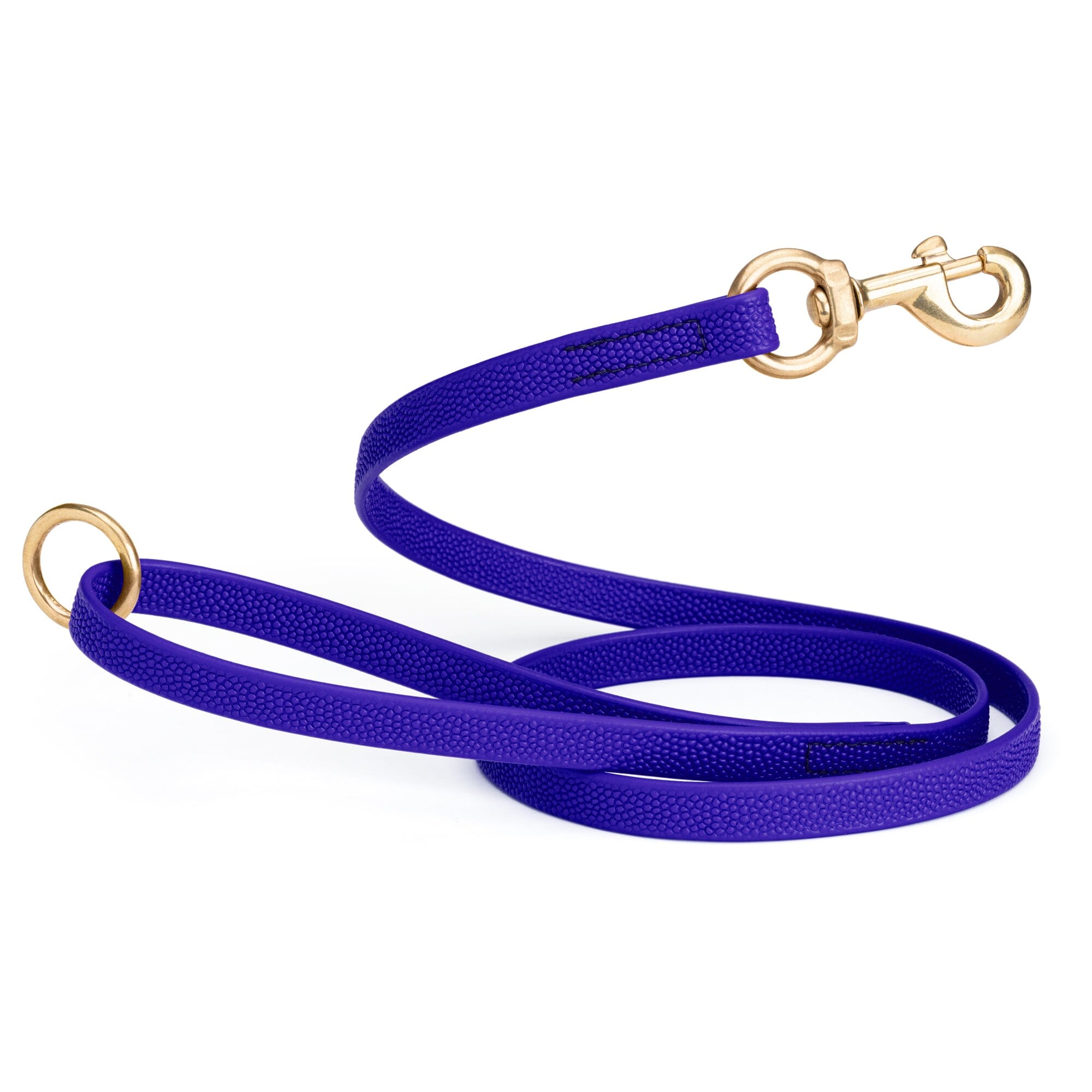 Viper Pebble Emboss BioThane Dog Leash with Solid Brass Hardware by Dogline
