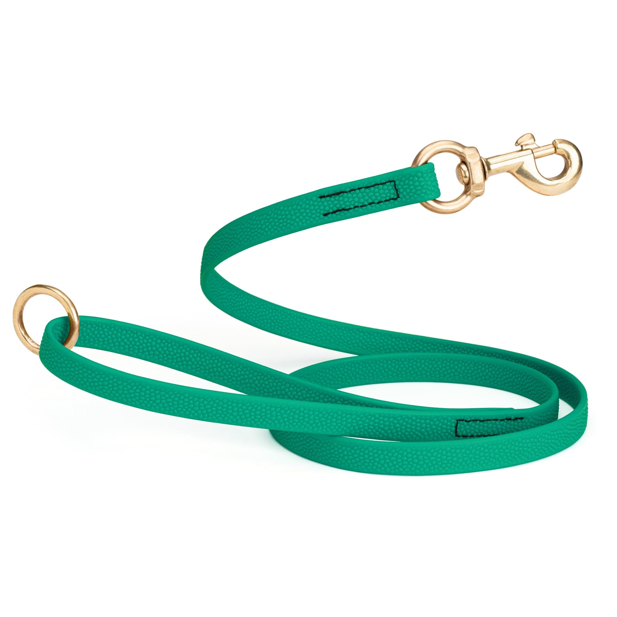 Viper Pebble Emboss BioThane Dog Leash with Solid Brass Hardware by Dogline