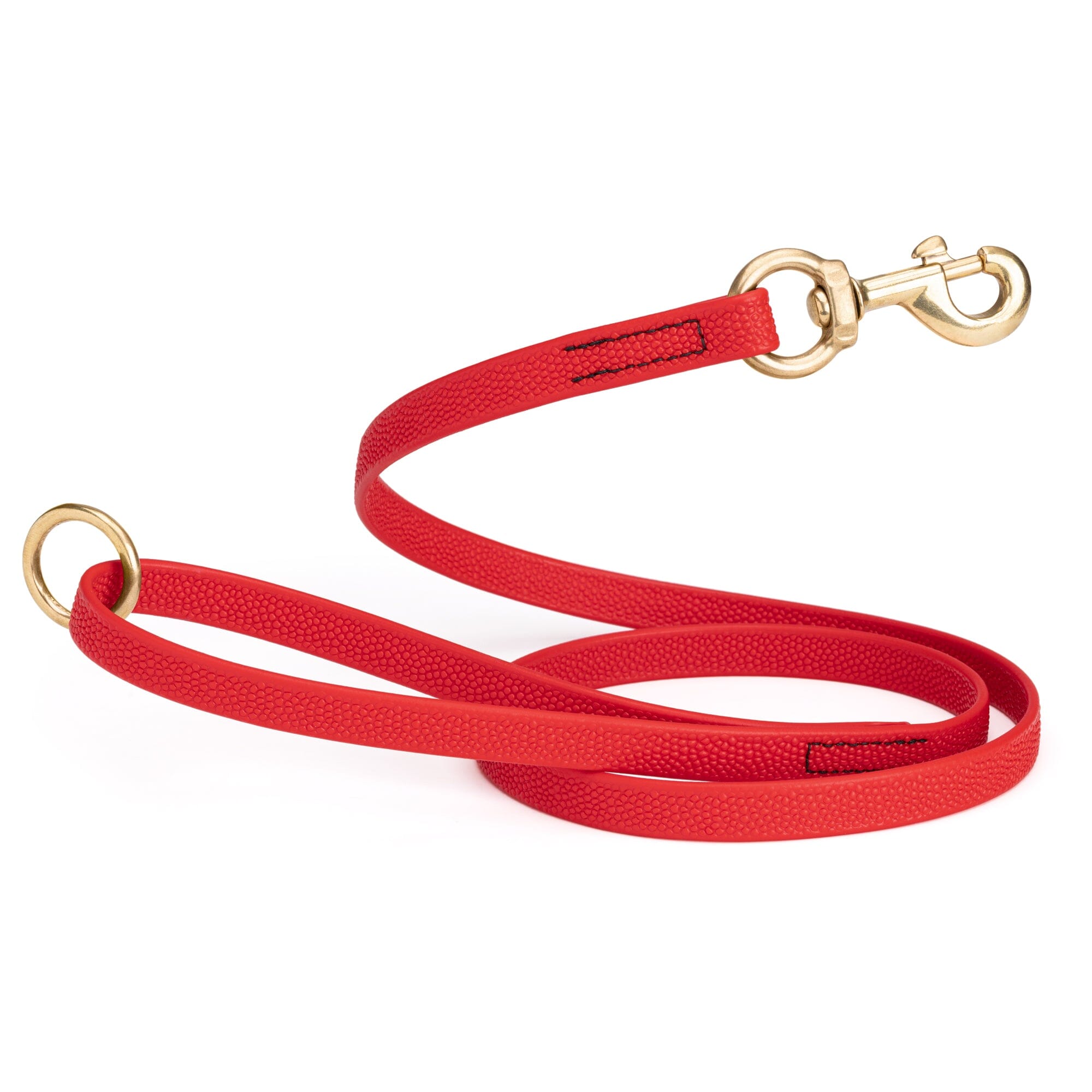Viper Pebble Emboss BioThane Dog Leash with Solid Brass Hardware by Dogline