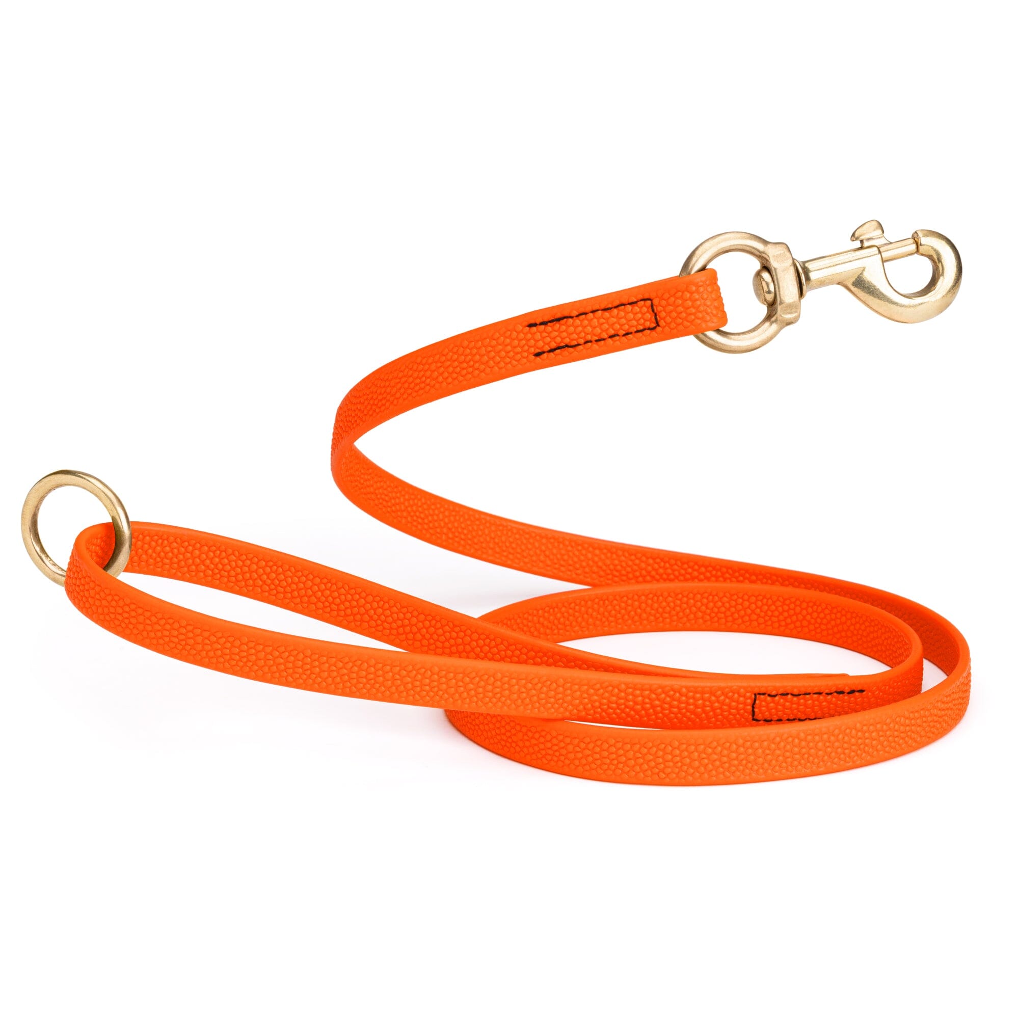 Viper Pebble Emboss BioThane Dog Leash with Solid Brass Hardware by Dogline