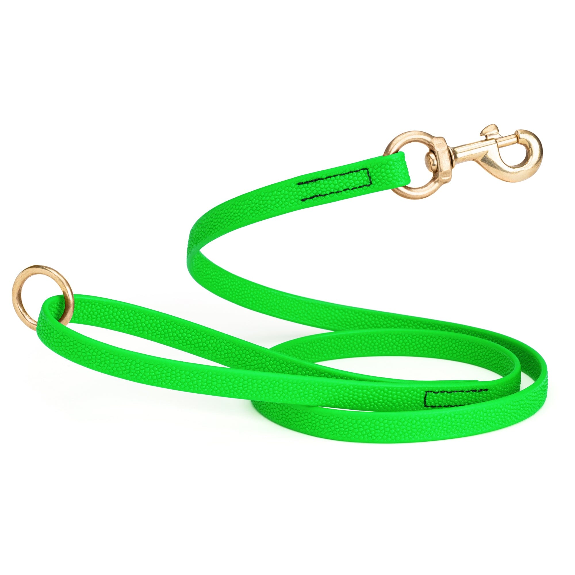 Viper Pebble Emboss BioThane Dog Leash with Solid Brass Hardware by Dogline