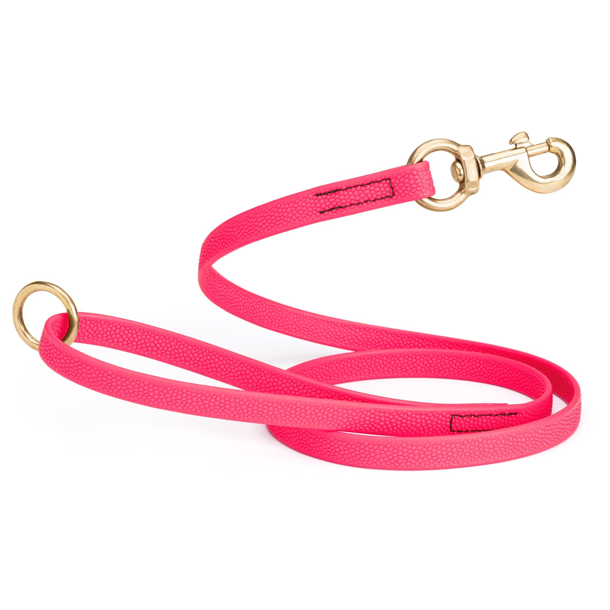 Viper Pebble Emboss BioThane Dog Leash with Solid Brass Hardware by Dogline
