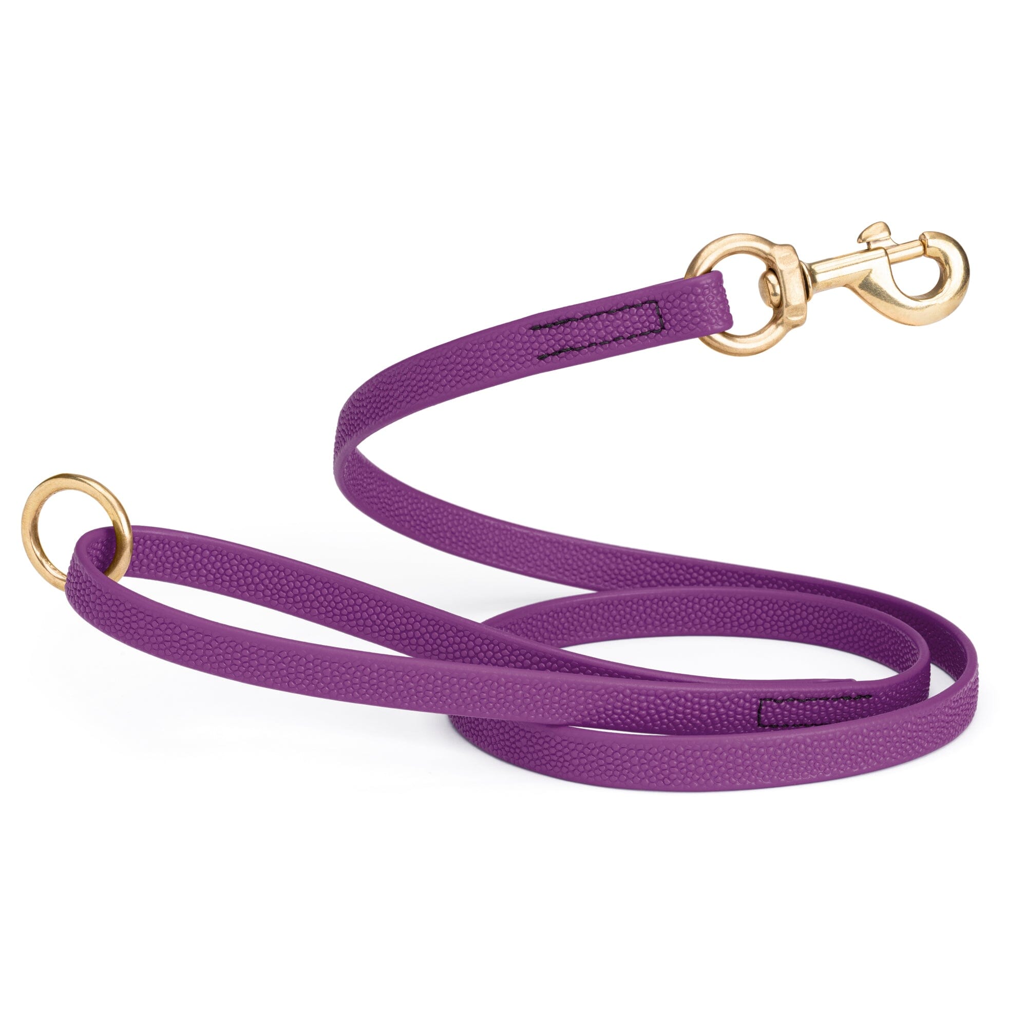 Viper Pebble Emboss BioThane Dog Leash with Solid Brass Hardware by Dogline