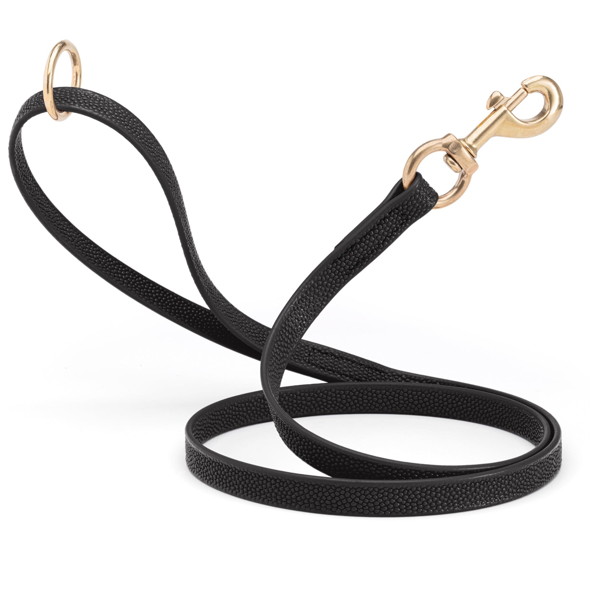 Viper Pebble Emboss BioThane Dog Leash with Solid Brass Hardware by Dogline