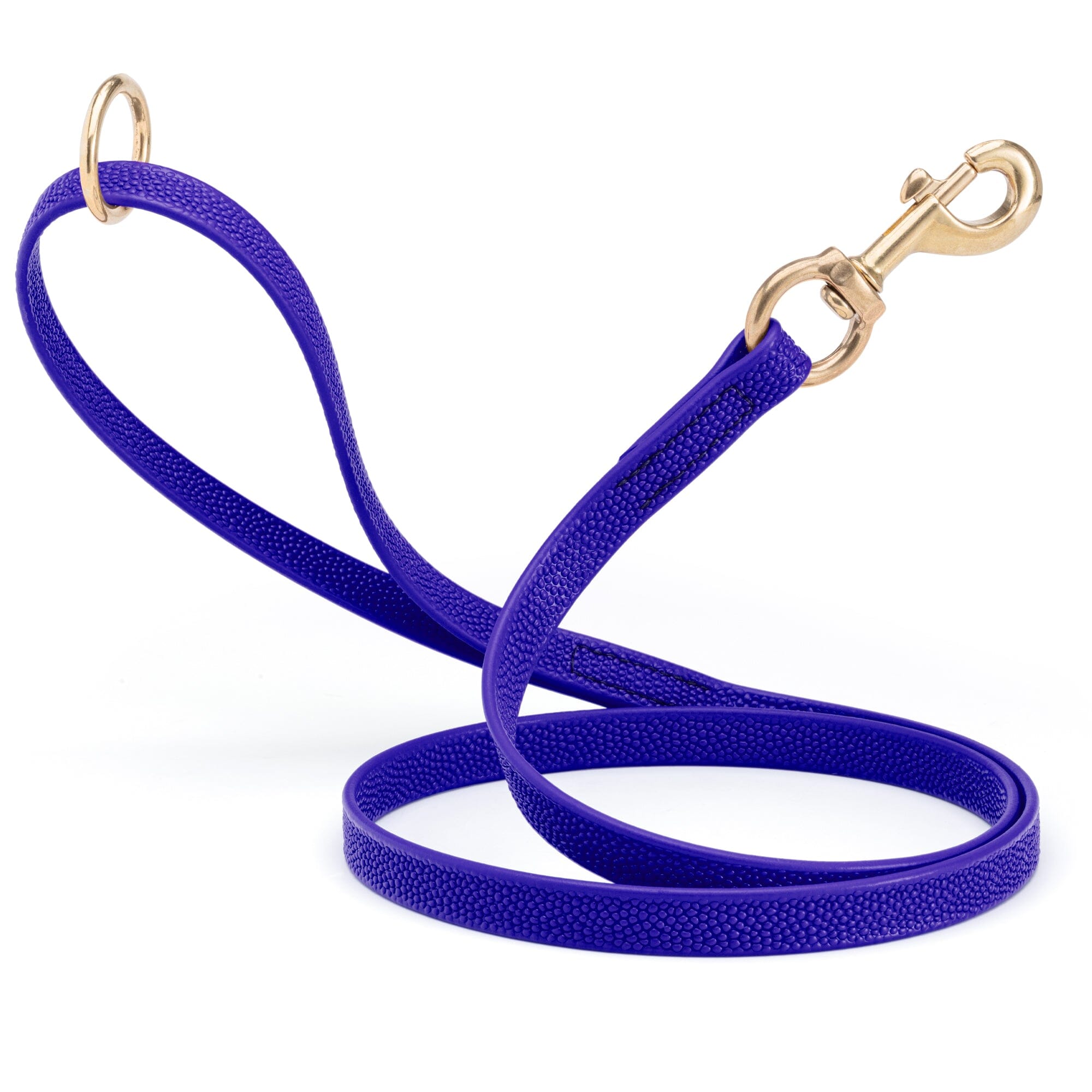 Viper Pebble Emboss BioThane Dog Leash with Solid Brass Hardware by Dogline