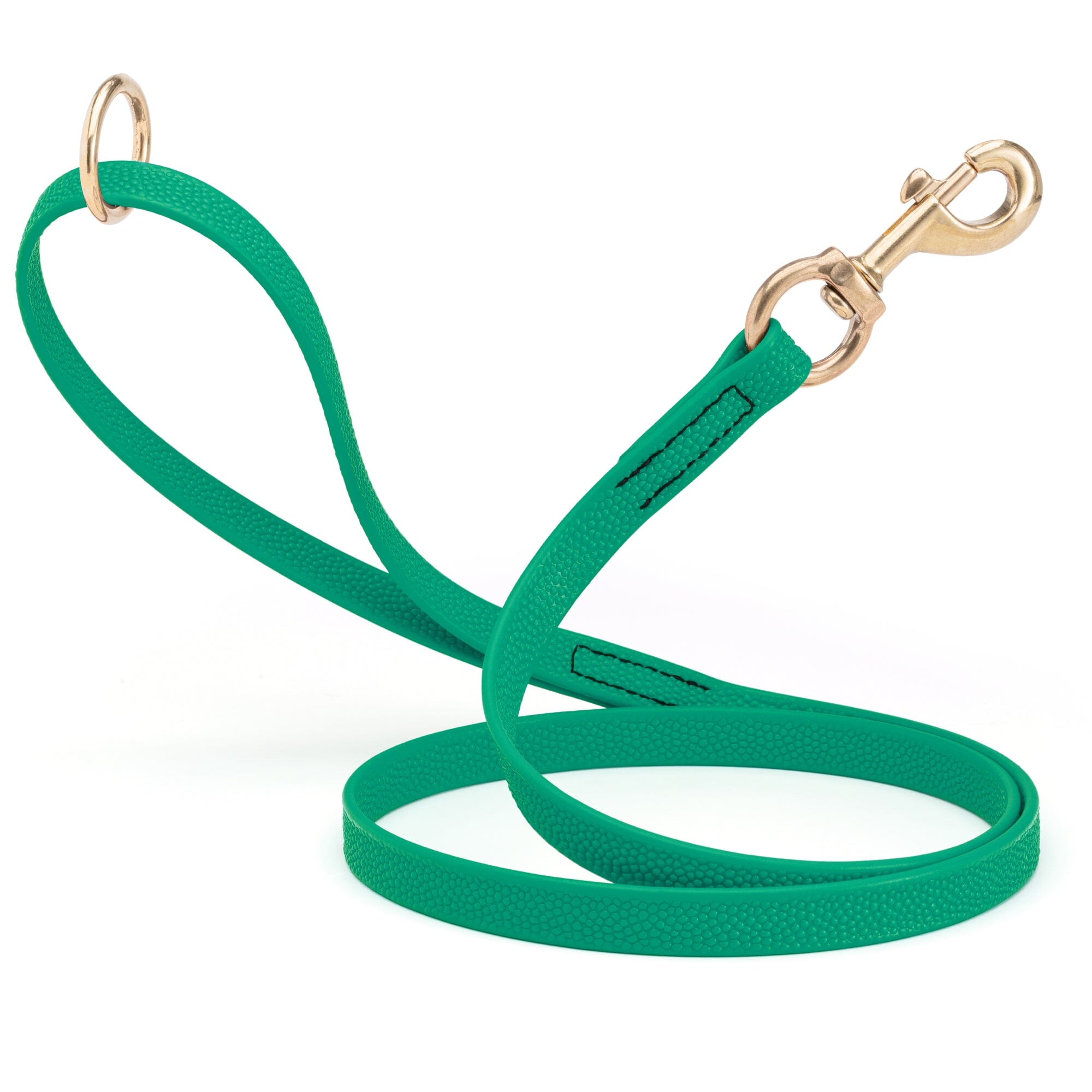 Viper Pebble Emboss BioThane Dog Leash with Solid Brass Hardware by Dogline