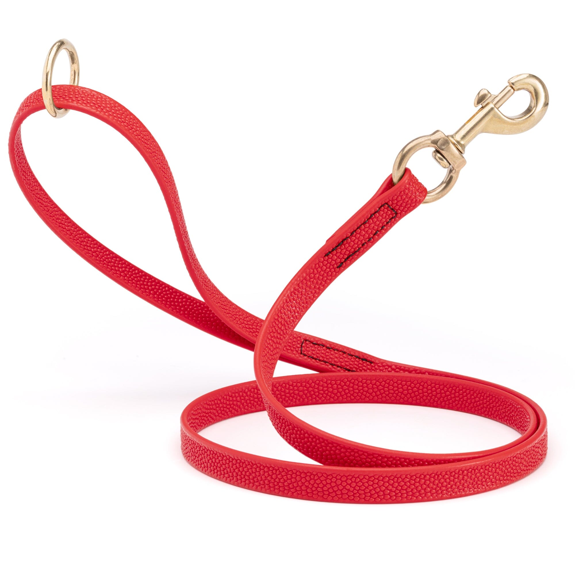Viper Pebble Emboss BioThane Dog Leash with Solid Brass Hardware by Dogline