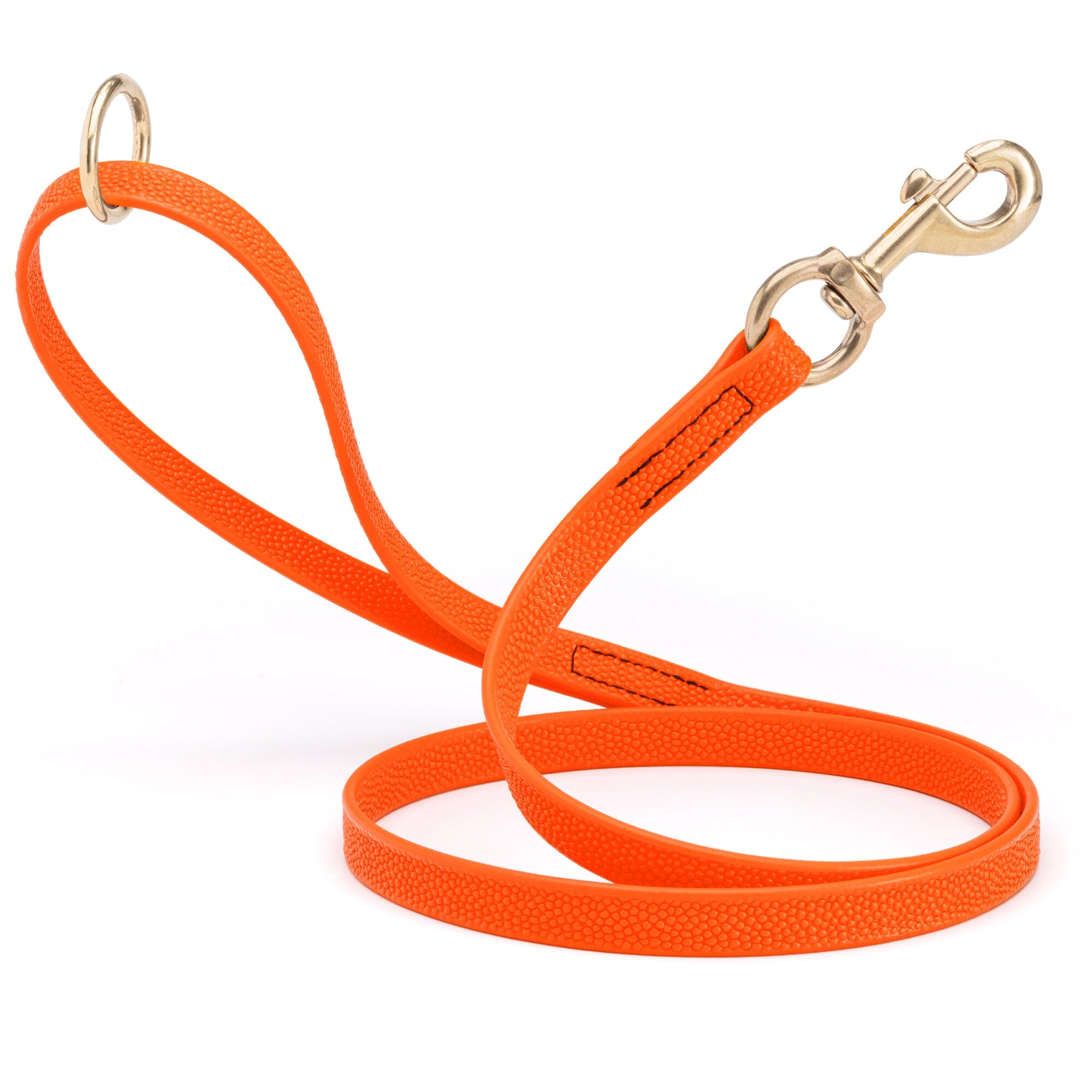 Viper Pebble Emboss BioThane Dog Leash with Solid Brass Hardware by Dogline