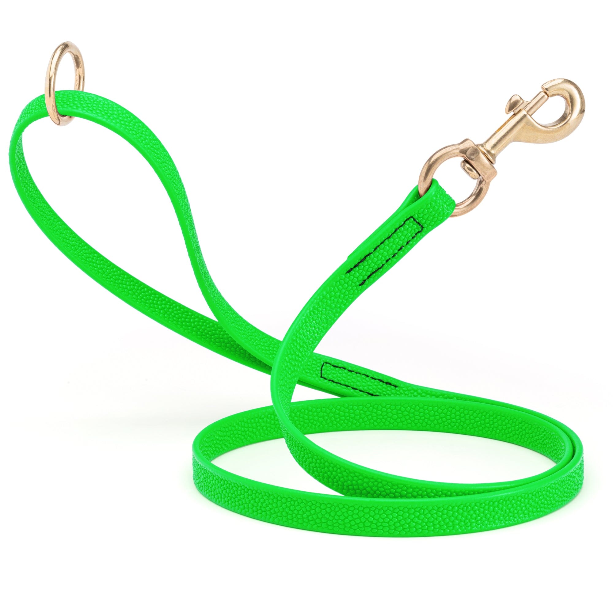 Viper Pebble Emboss BioThane Dog Leash with Solid Brass Hardware by Dogline