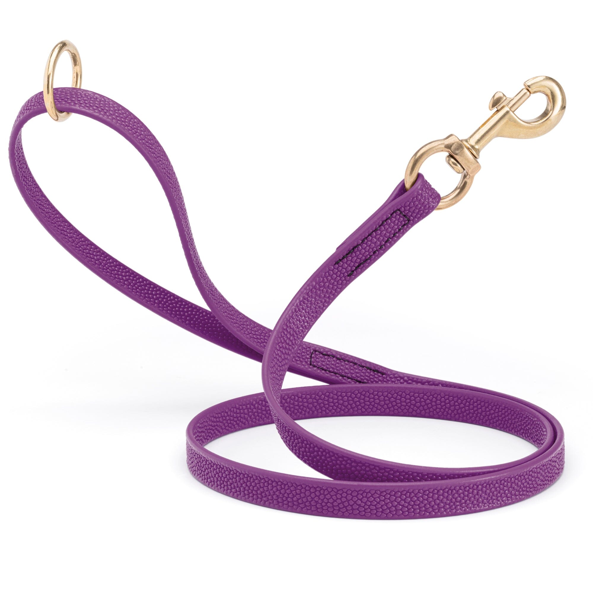Viper Pebble Emboss BioThane Dog Leash with Solid Brass Hardware by Dogline