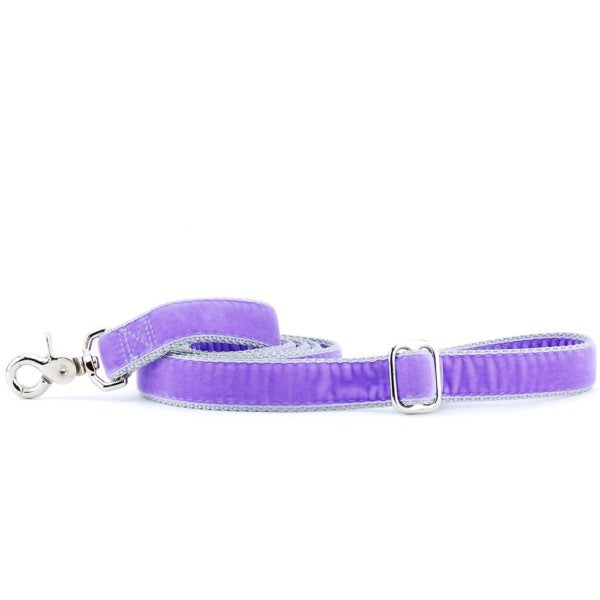 Lavender Velvet Dog Leash by 2 Hounds Design