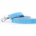 Light Blue Velvet Dog Leash by 2 Hounds Design
