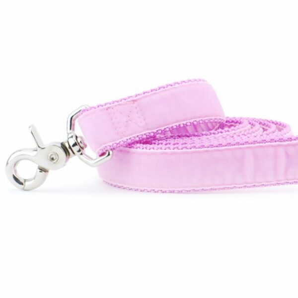 Light Pink Velvet Dog Leash by 2 Hounds Design