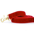 Red Velvet Dog Leash by 2 Hounds Design