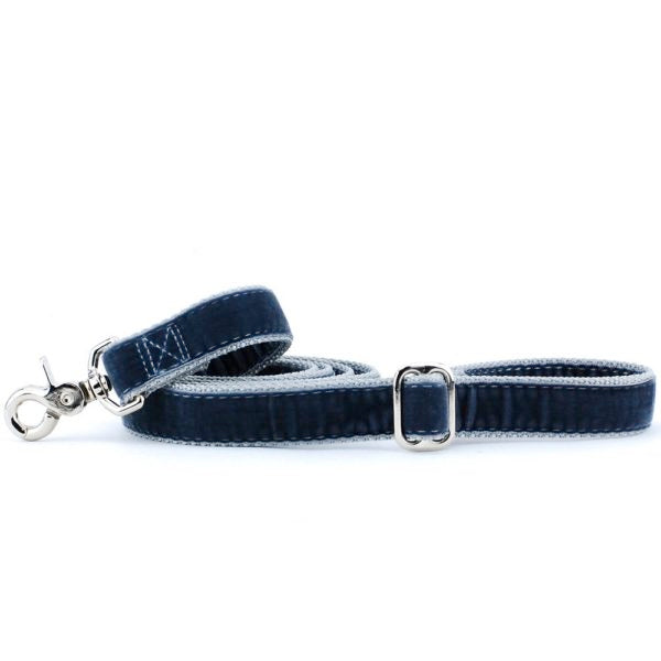 Smoke Gray Velvet Dog Leash by 2 Hounds Design