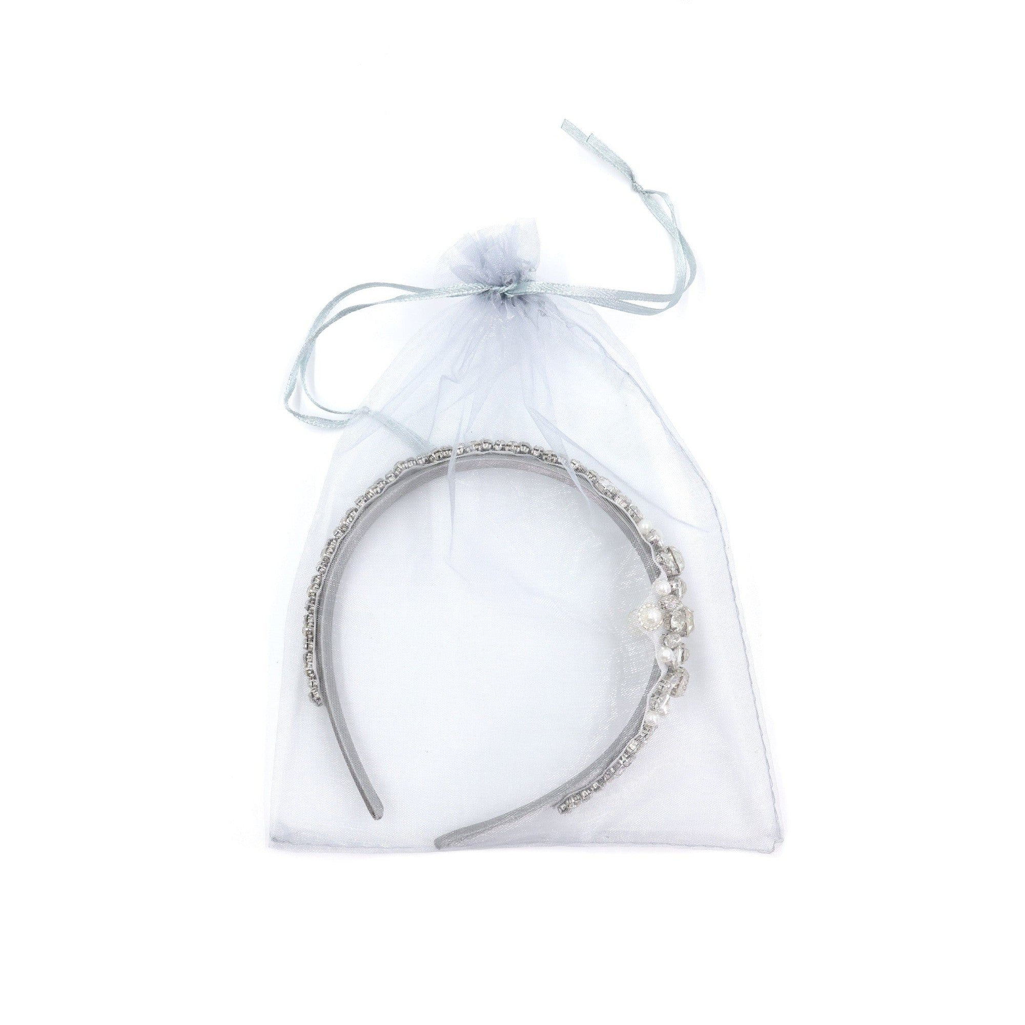 Vintage Bride Bejeweled Asymmetrical Headband Tiara | Royalty Crown Party or Bridal Hair Accessory by The Bullish Store