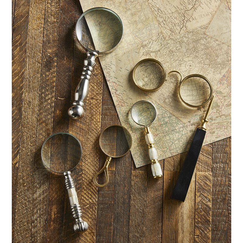 Vintage Style Magnifying Glass with Silver Handle by The Bullish Store