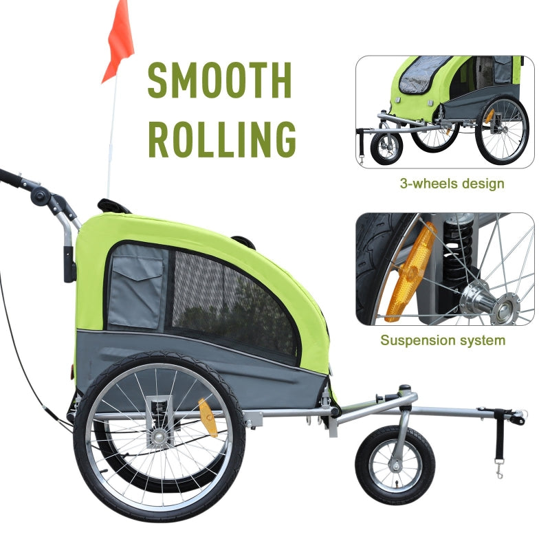Pet Dog Bicycle Trailer Jogger with Suspension by Furr Baby Gifts