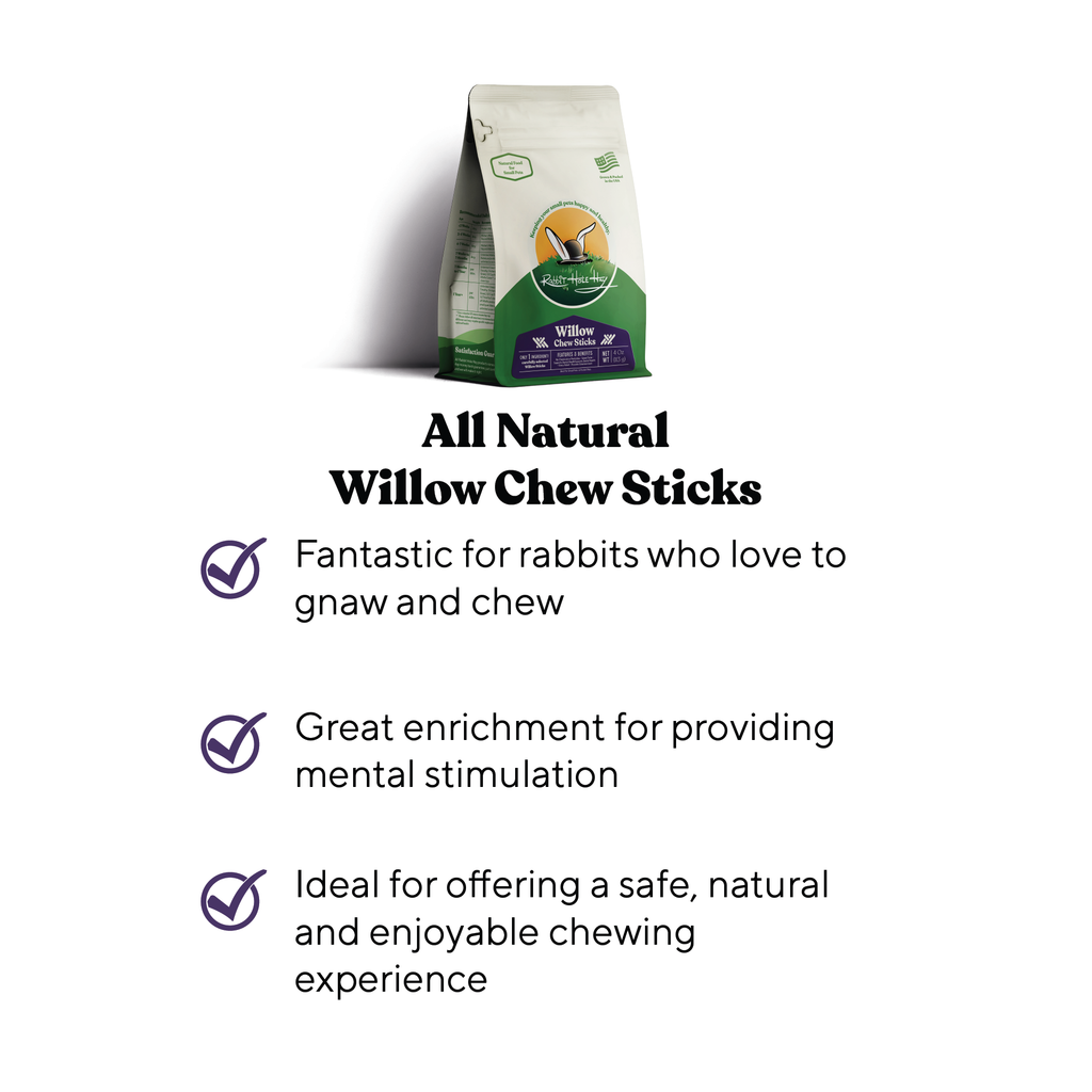 Rabbit Hole Hay All Natural Willow Chew Sticks by Rabbit Hole Hay