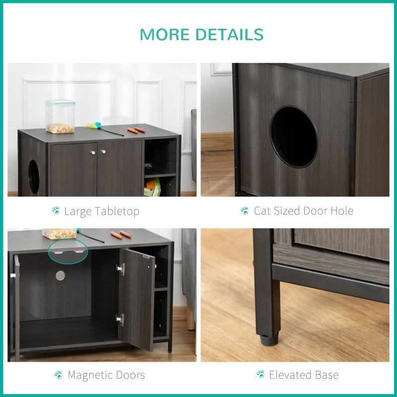 Hidden Cat Litter Box Enclosure by Furr Baby Gifts