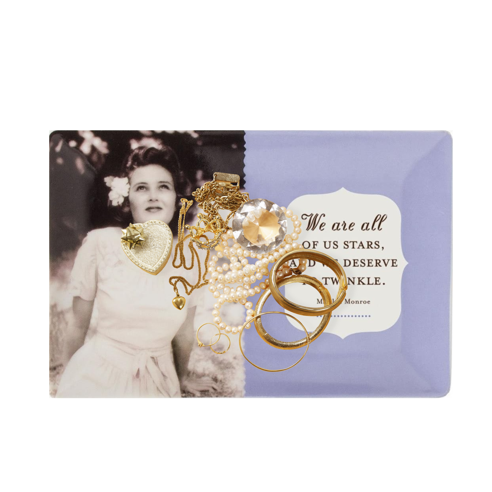 We Are All of Us Stars and We Deserve to Twinkle Trinket Tray | Porcelain Jewelry & Keepsake Dish by The Bullish Store
