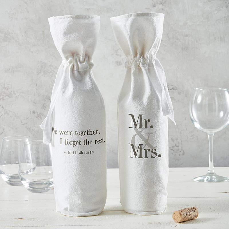 We were together - I forget the rest - Walt Whitman Drawstring Wine Bag by The Bullish Store