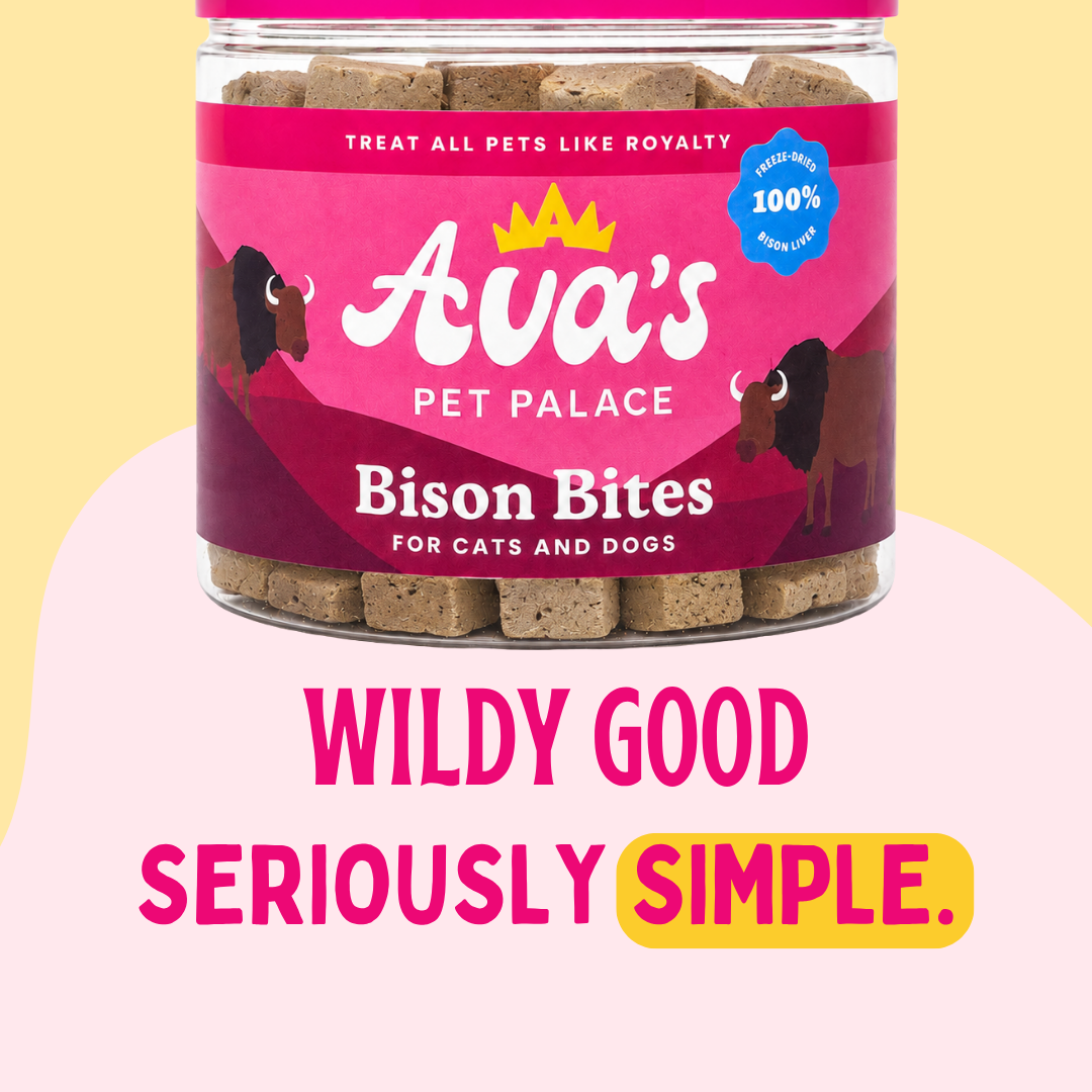Freeze Dried Bison Liver - Bison Bites by Ava's Pet Palace