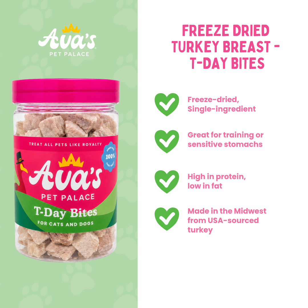 Freeze Dried T-Day Bites - Turkey Breast by Ava's Pet Palace