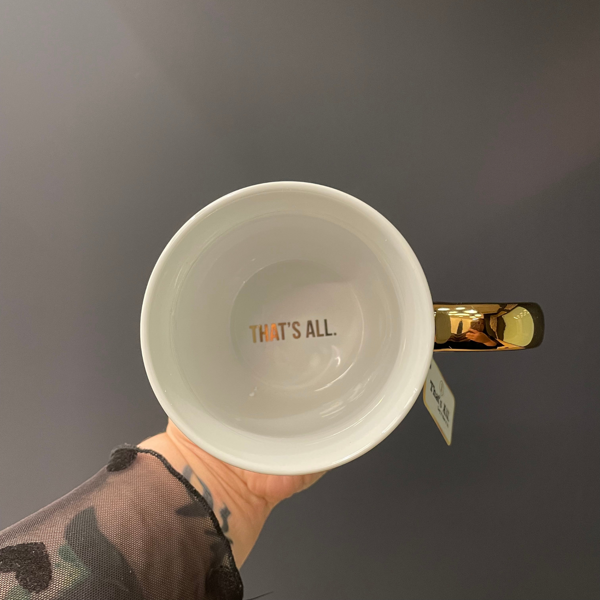 We'll Always Be Best Friends (You Know Too Much) Mug Gold Handle | Stoneware Coffee Tea Cup | 16oz by The Bullish Store