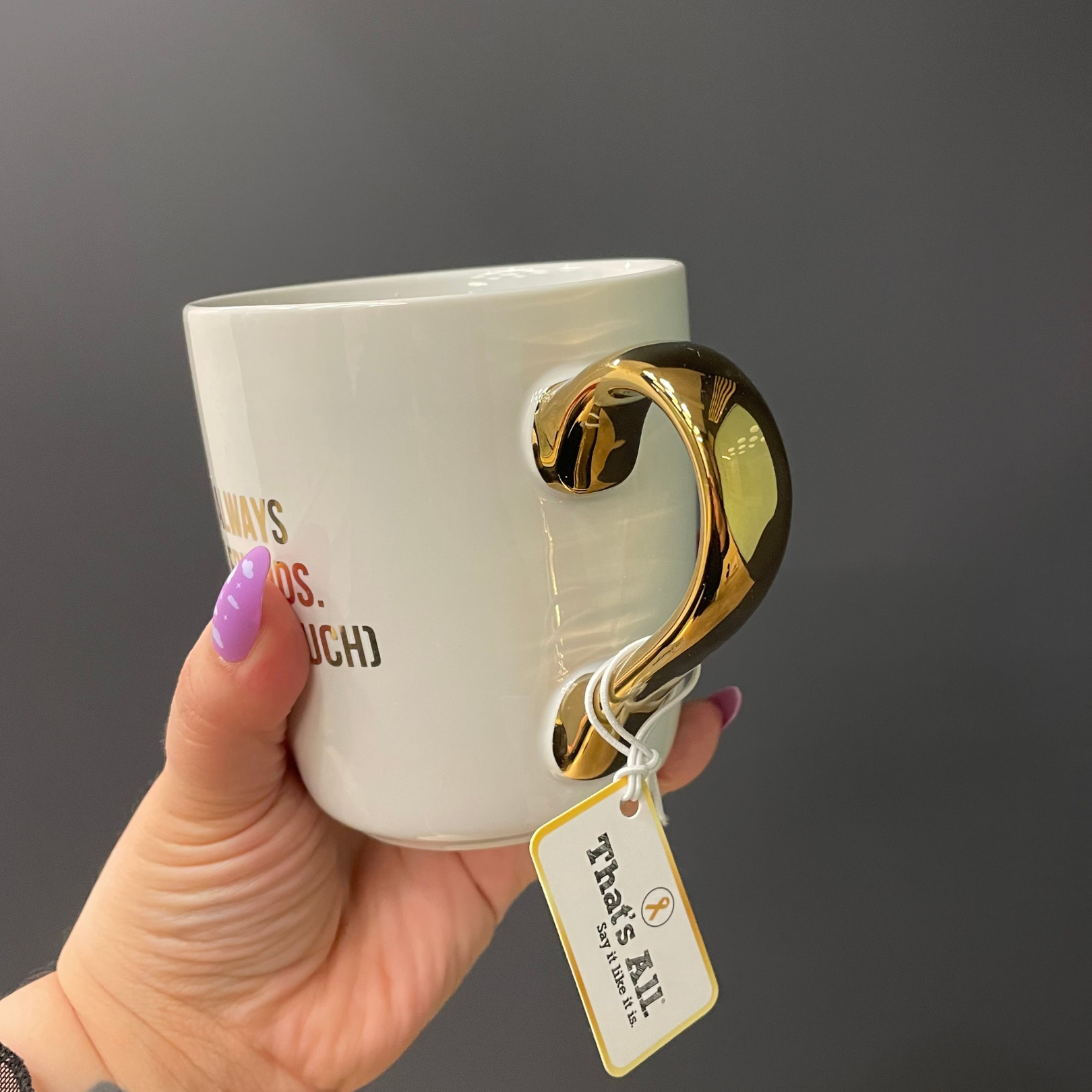 We'll Always Be Best Friends (You Know Too Much) Mug Gold Handle | Stoneware Coffee Tea Cup | 16oz by The Bullish Store