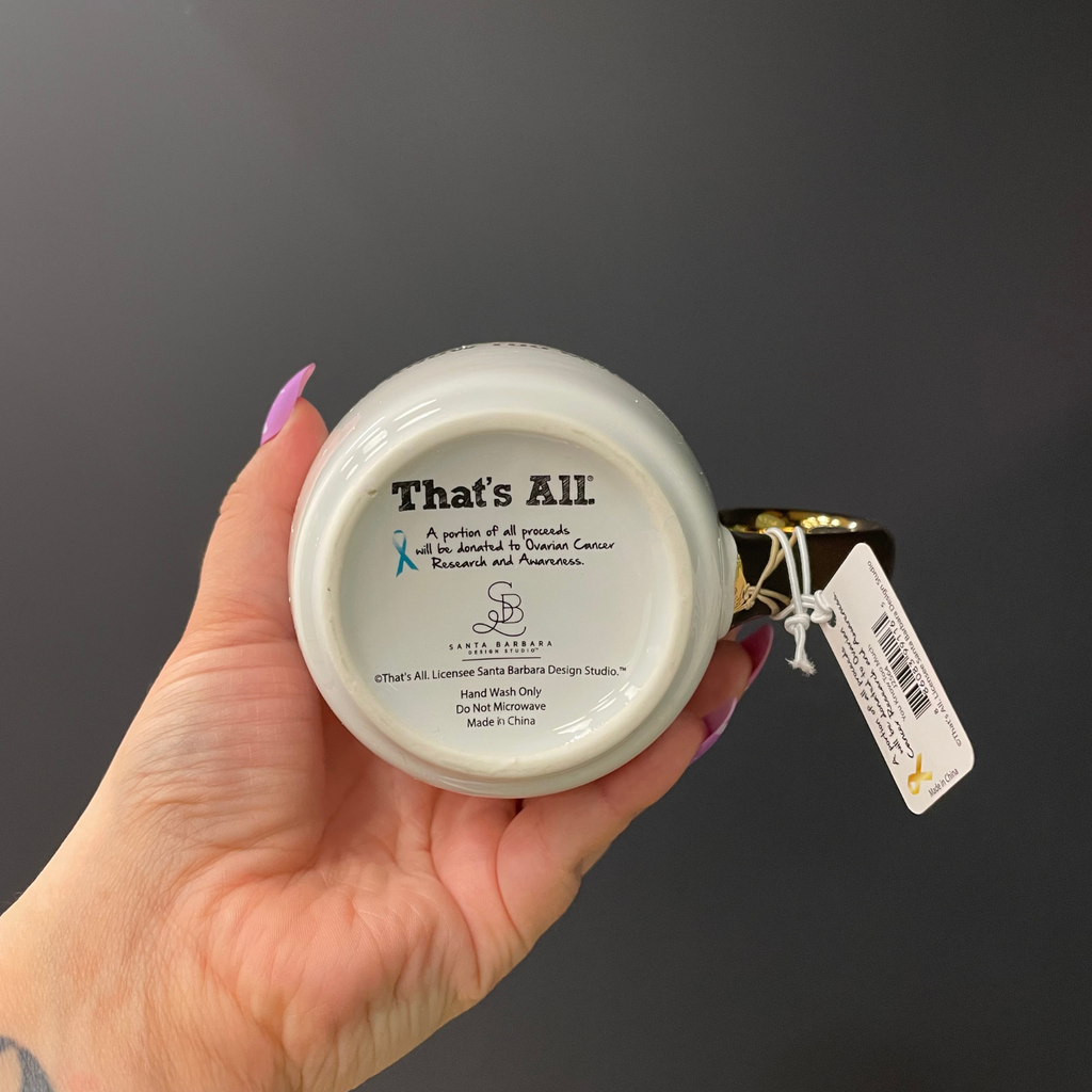 We'll Always Be Best Friends (You Know Too Much) Mug Gold Handle | Stoneware Coffee Tea Cup | 16oz by The Bullish Store