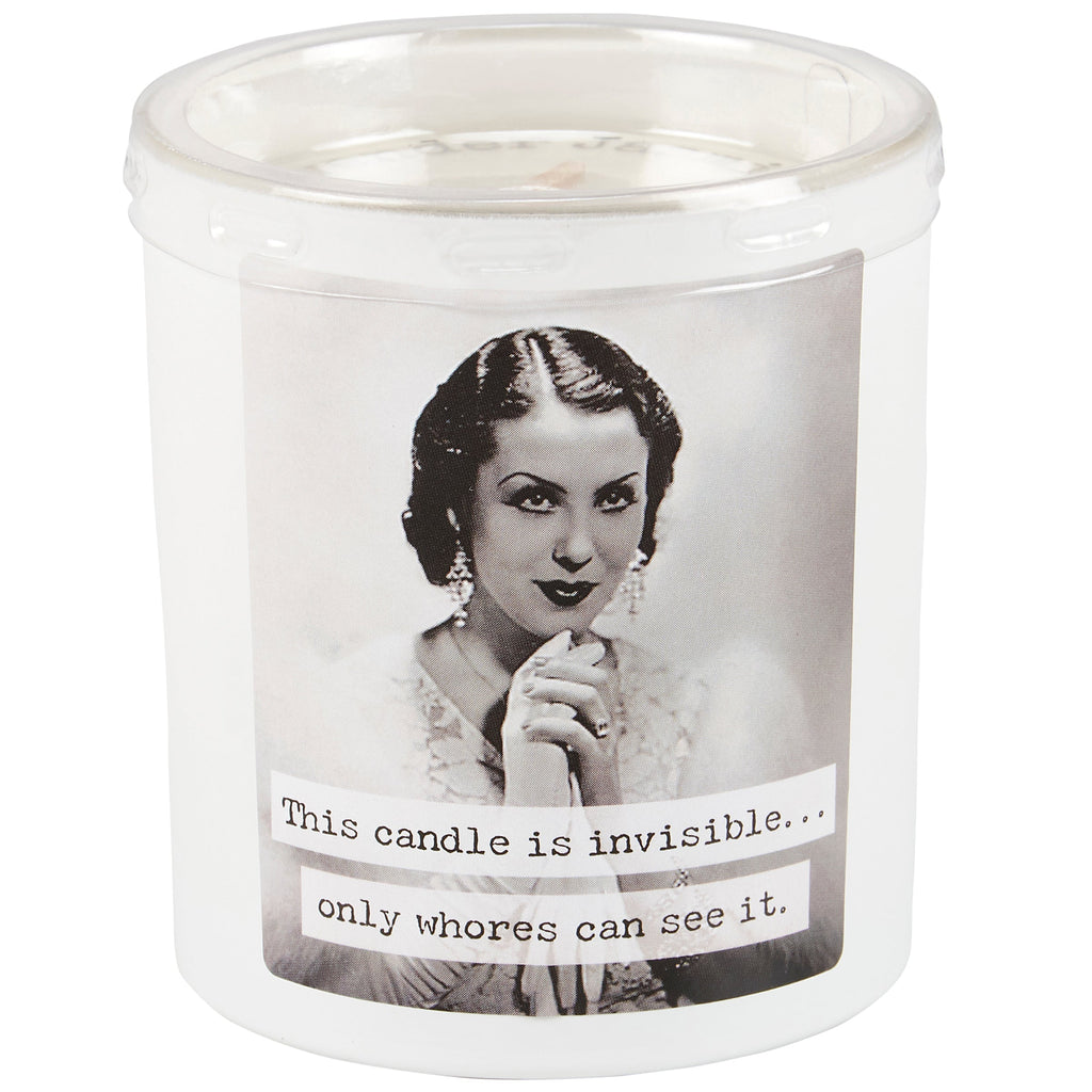 Whores Candle | Vintage Photograph Double Sided Design | Soy Wax Lavender Jasmine Scent by The Bullish Store