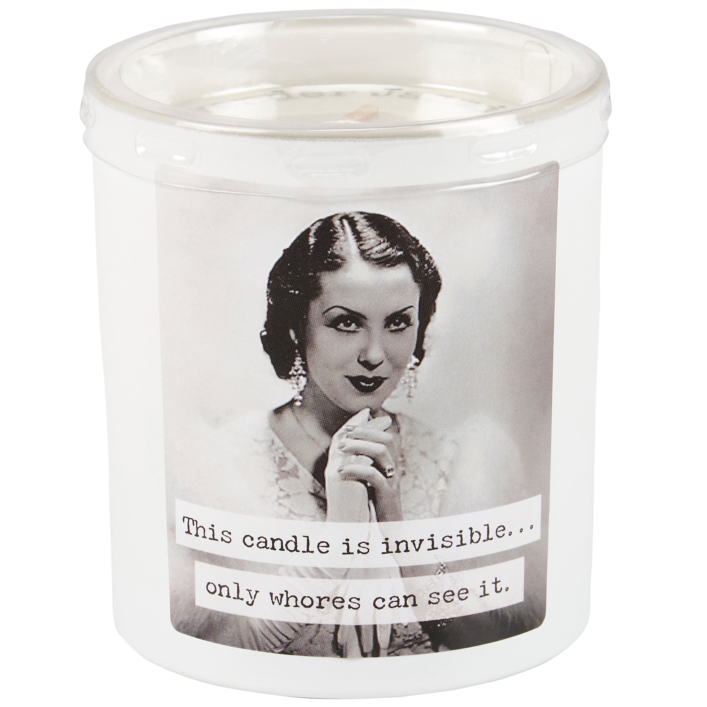 Whores Candle | Vintage Photograph Double Sided Design | Soy Wax Lavender Jasmine Scent by The Bullish Store