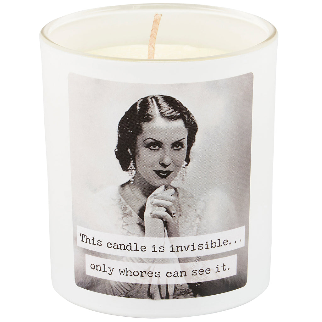 Whores Candle | Vintage Photograph Double Sided Design | Soy Wax Lavender Jasmine Scent by The Bullish Store
