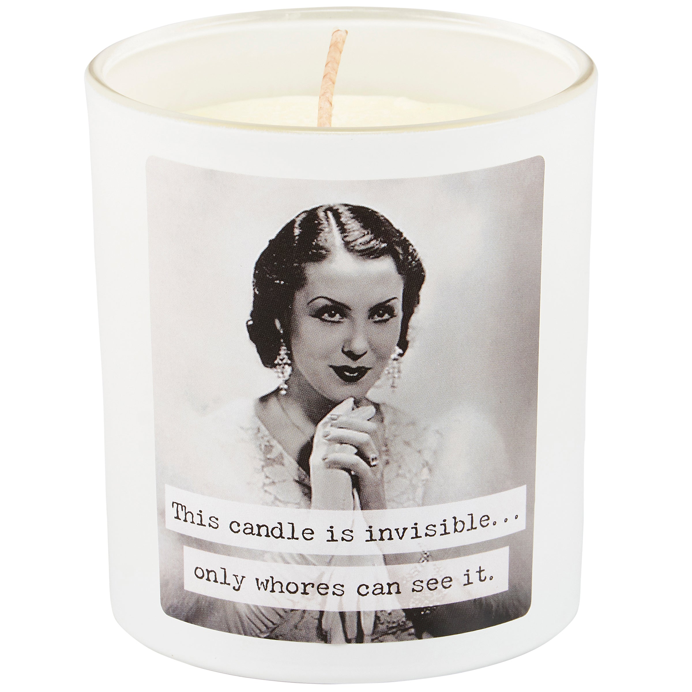 Whores Candle | Vintage Photograph Double Sided Design | Soy Wax Lavender Jasmine Scent by The Bullish Store