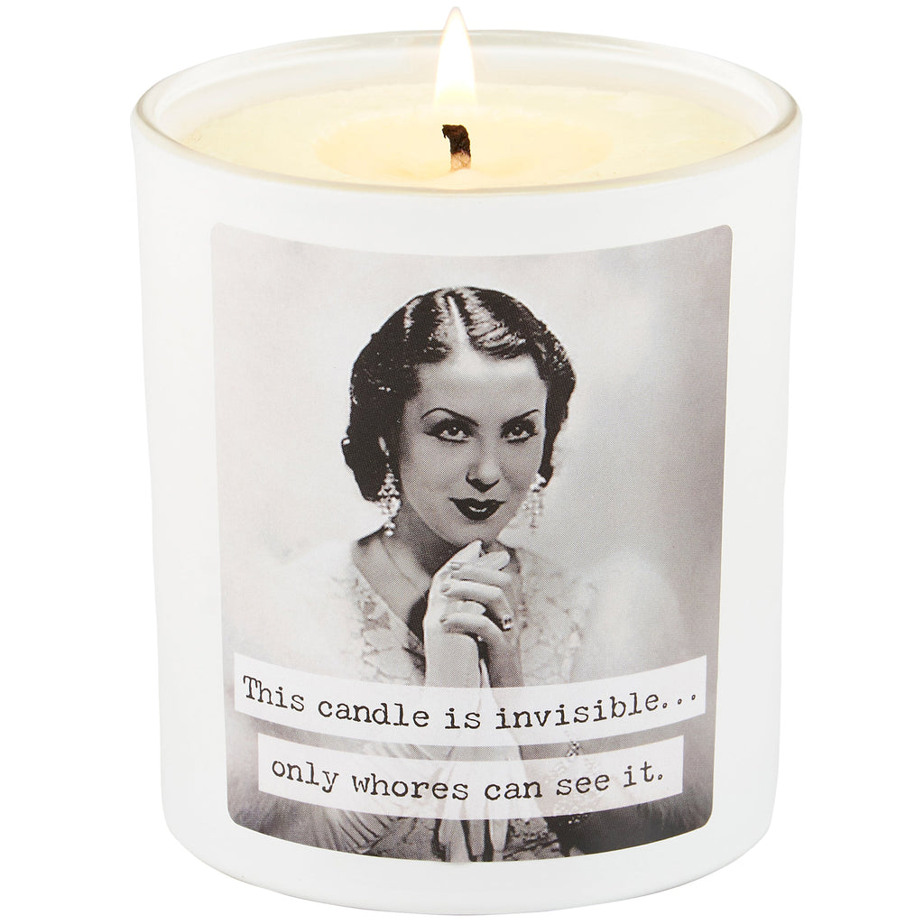 Whores Candle | Vintage Photograph Double Sided Design | Soy Wax Lavender Jasmine Scent by The Bullish Store
