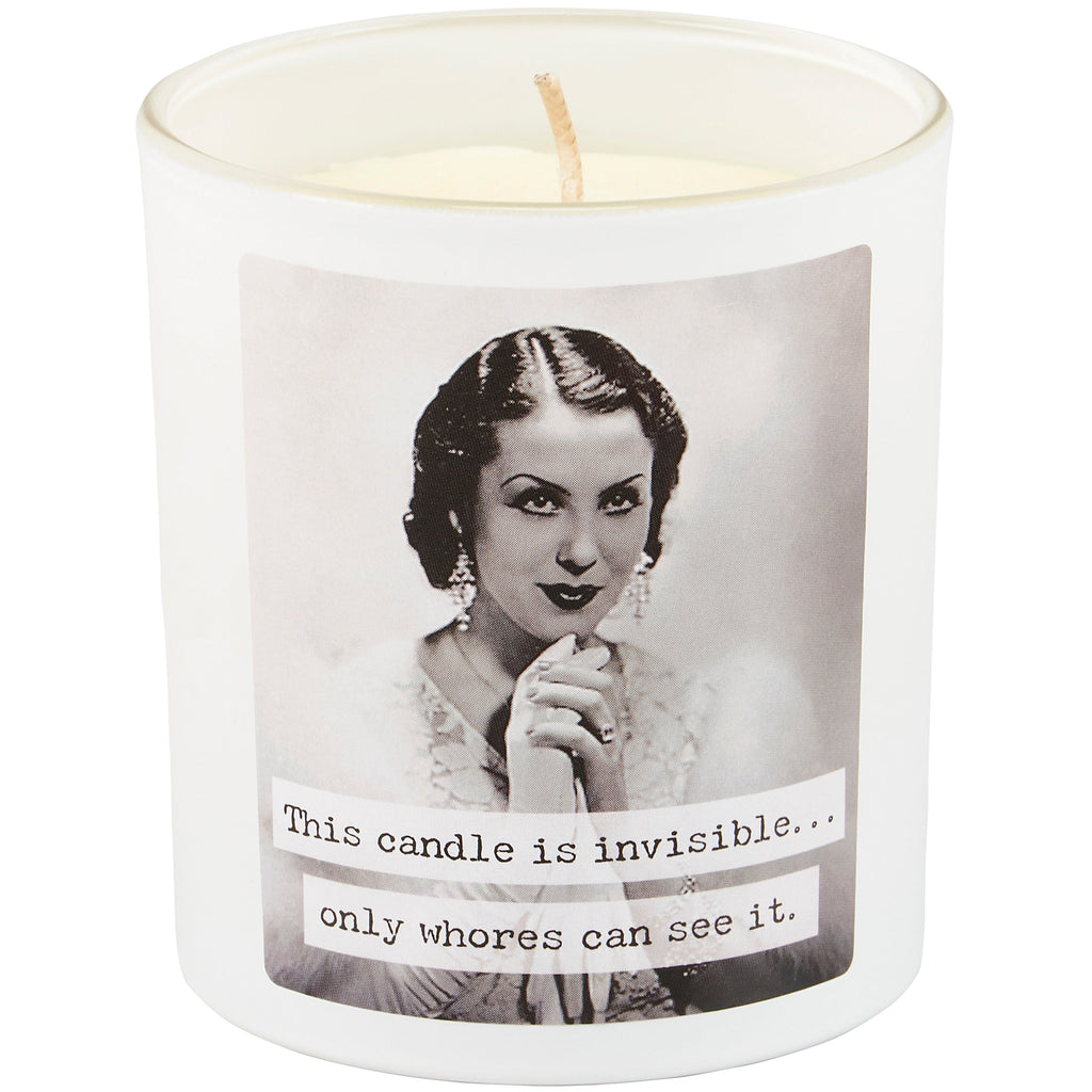 Whores Candle | Vintage Photograph Double Sided Design | Soy Wax Lavender Jasmine Scent by The Bullish Store