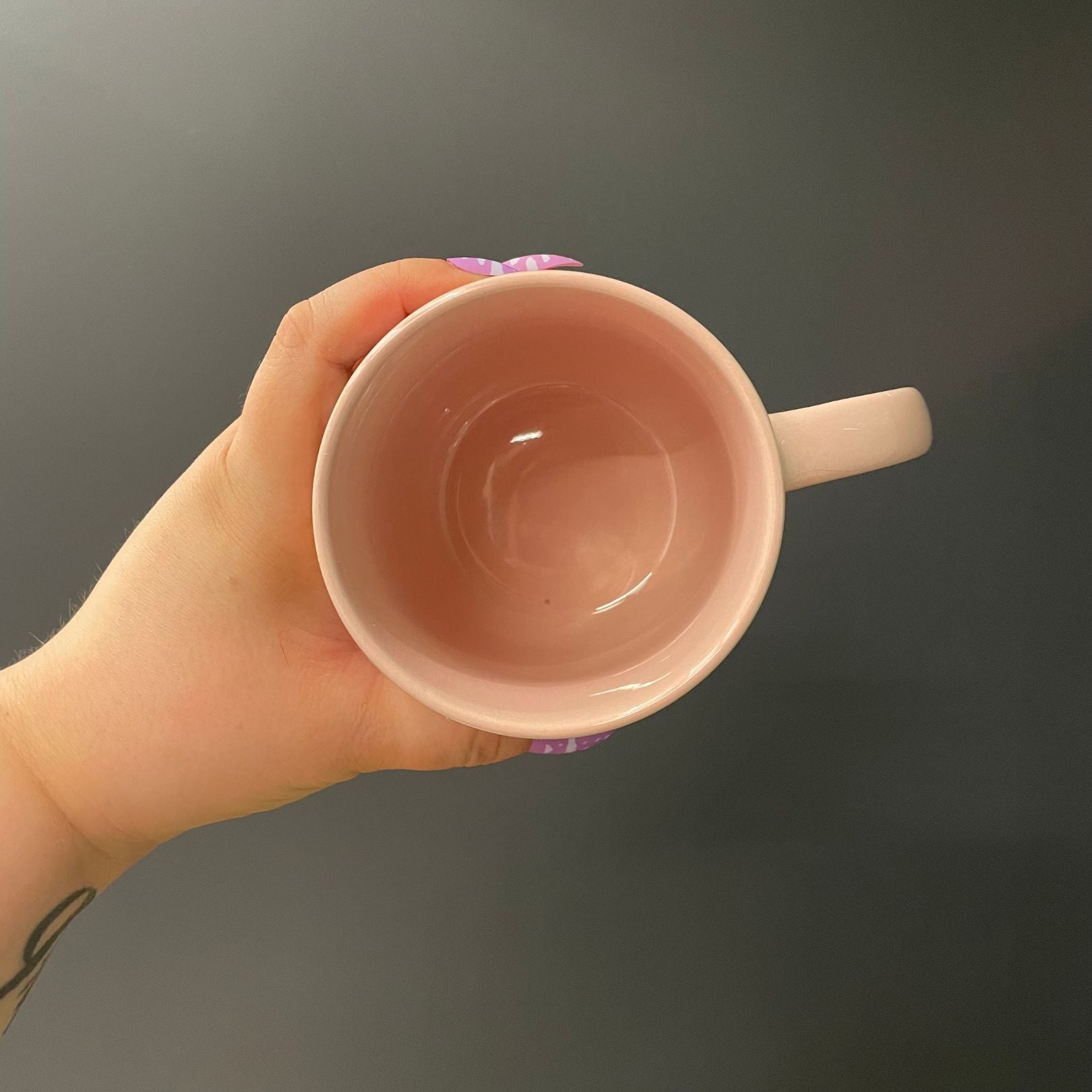 Wild & Free Stoneware Mug in Pale Peach | Coffee Tea Cup | 18oz by The Bullish Store