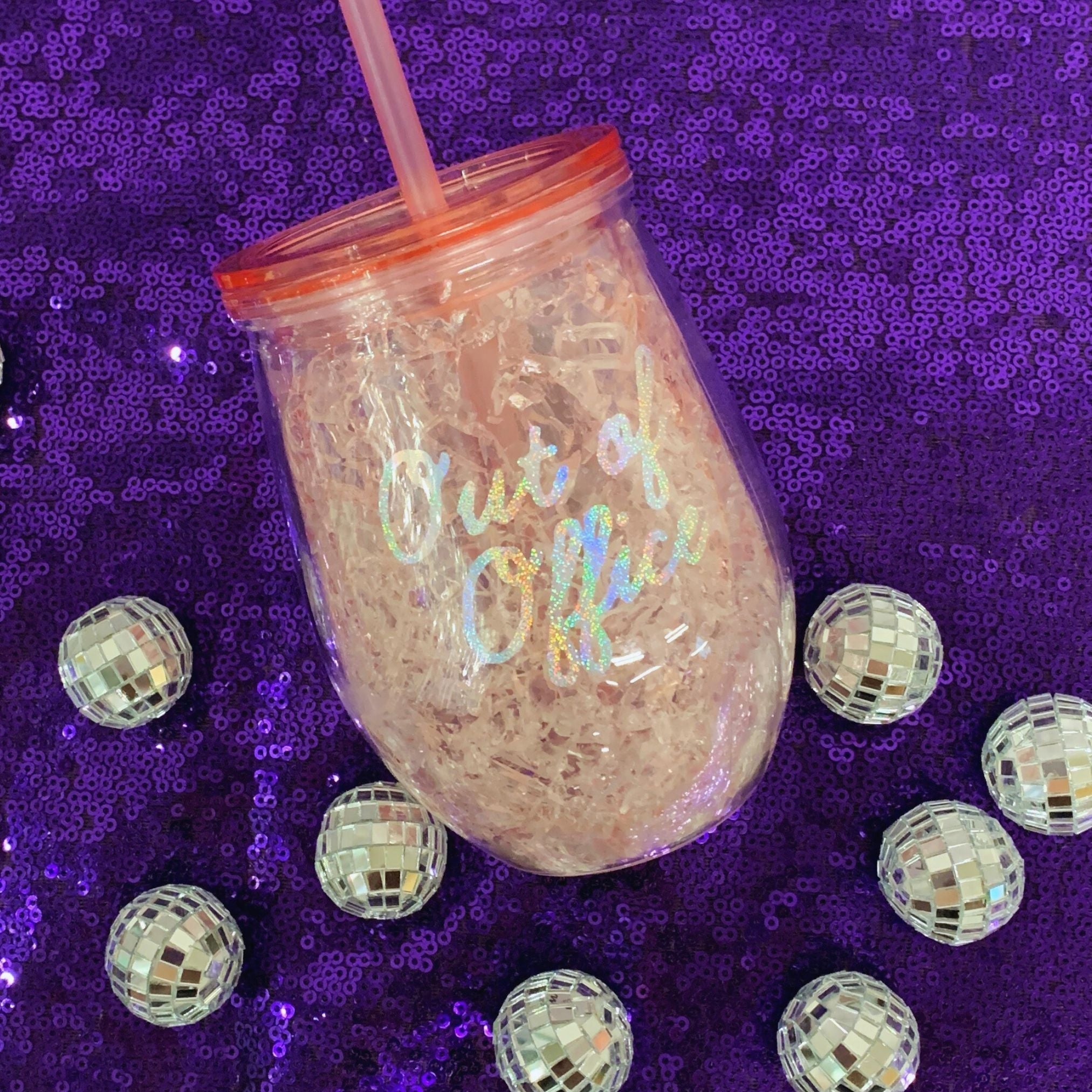 Wine Frosé Slushy Chiller "Out of Office" | Freezable Acrylic Tumbler for Frosé by The Bullish Store