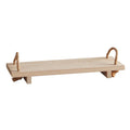 Wooden Shelf With Rope Handles | Display or Organizing Shelf Sits on Table or Mantle 16" x 5.5" by The Bullish Store