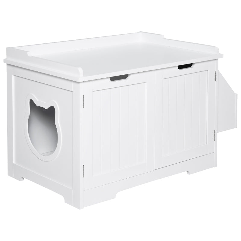 Cat Litter Box Nightstand End Table Enclosure by Furr Baby Gifts