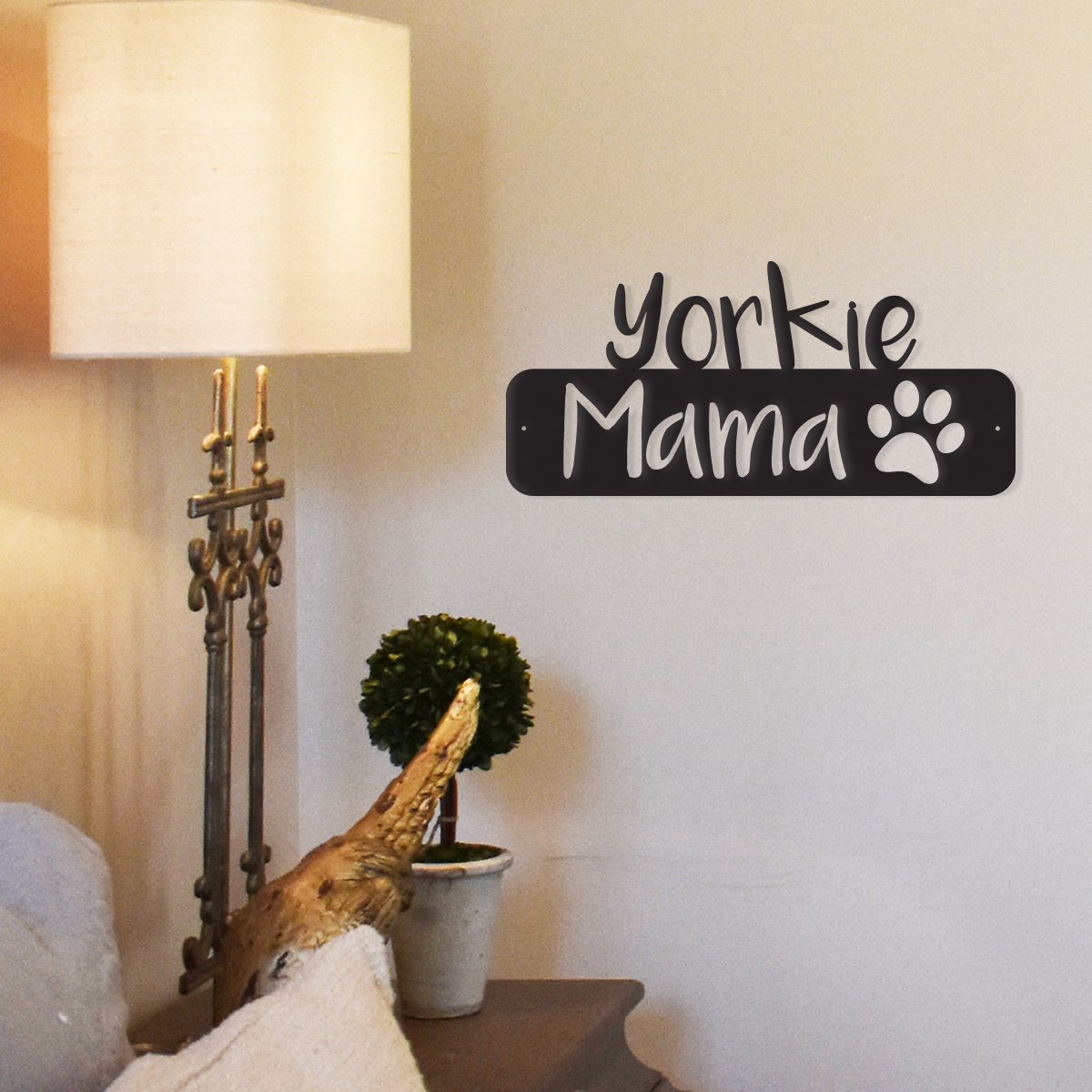 Yorkie Mama - Metal Wall Art/Décor by Furr Baby Gifts