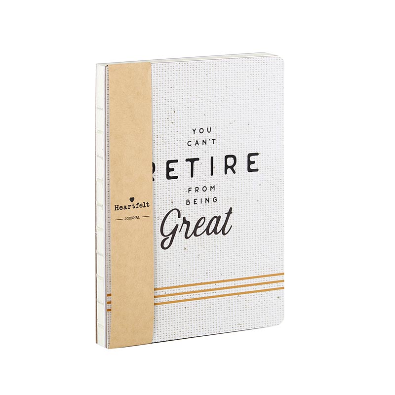 You Can't Retire From Being Great Coptic Bound Journal Notebook by The Bullish Store