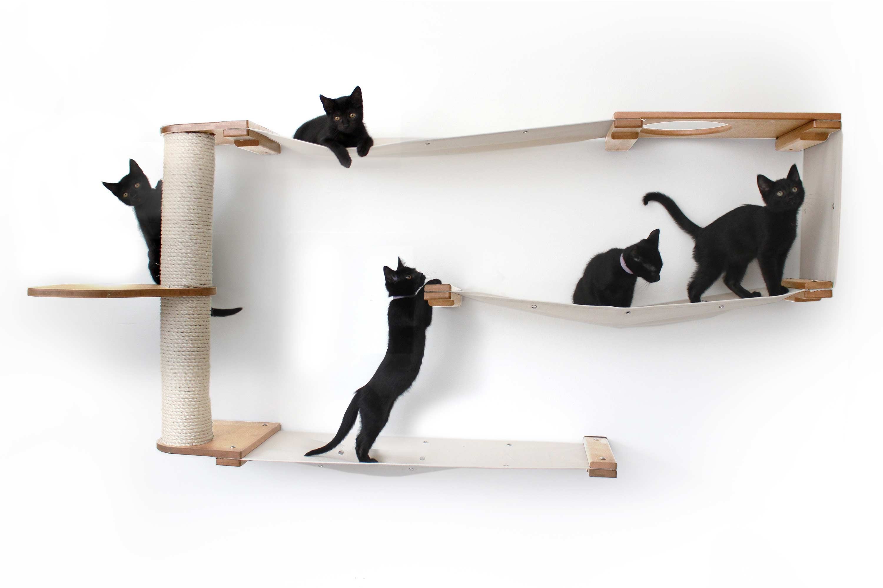 Cat Maze Wall - 3 Tier Cat Tree by Catastrophic Creations