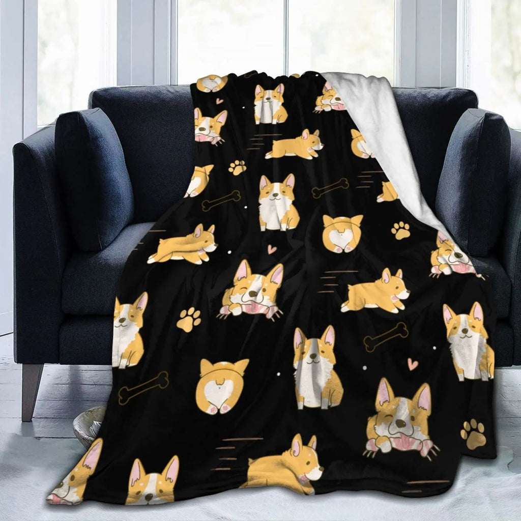Soft Plush Flannel Blanket for Couch or Bed by Love My Pet